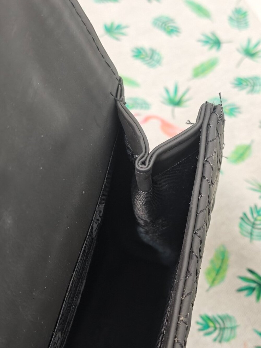 Tory Burch Fleming Matte Convertible Shoulder Bag, Black Quilted Leather - Picture 8 of 11